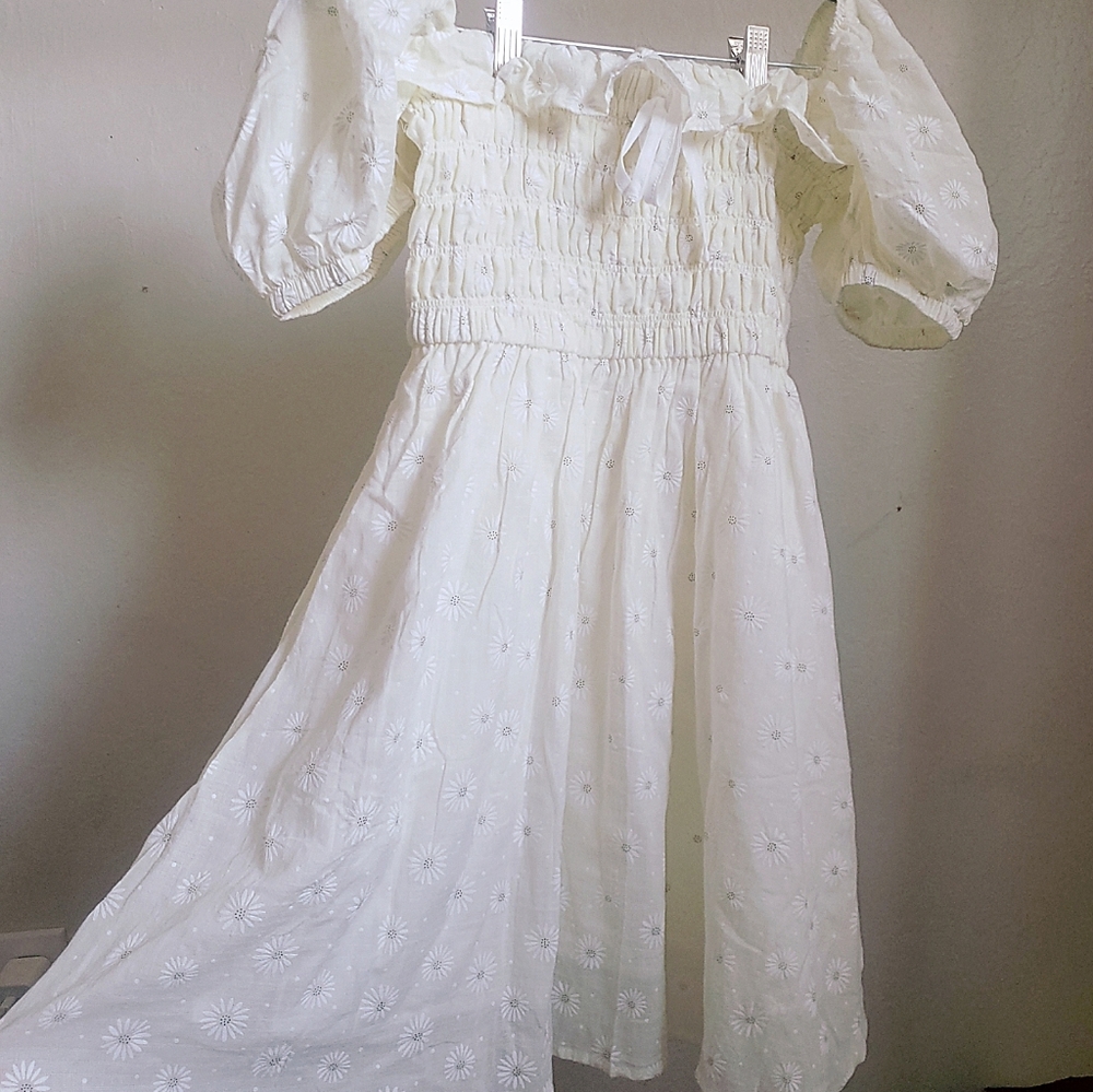 R.Vivimos Cottagecore Cream Size Medium dress